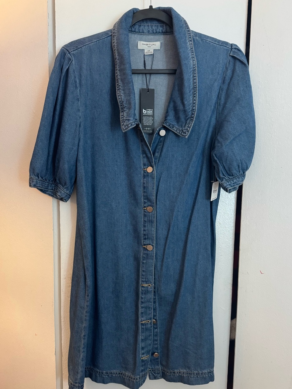 Habitual Denim Dress Small NWT